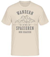 Wandern Ist Wie Spazieren · Männer Basic T-Shirt