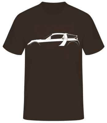 'Smart Roadster Coupe' Silhouette - Pánské basic tričko - Hnědá - Napřed