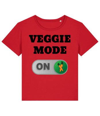 Veggie Mode On - Karotten - Frauen Bio T-Shirt Stanley Stella 2.0 - Rot - Vorne