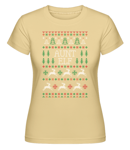 Preview: Aunt Elf -  Shirtinator Women's T-Shirt - Yellow - Front