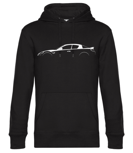 Preview: 'Mazda RX-8 Type RS' Silhouette - Men’s Standard Hoodie - Black - Front