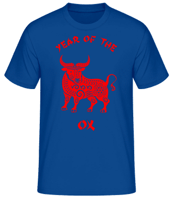 Chinese Zodiac Year Of The Ox - T-shirt standard Homme - Bleu royal - Devant