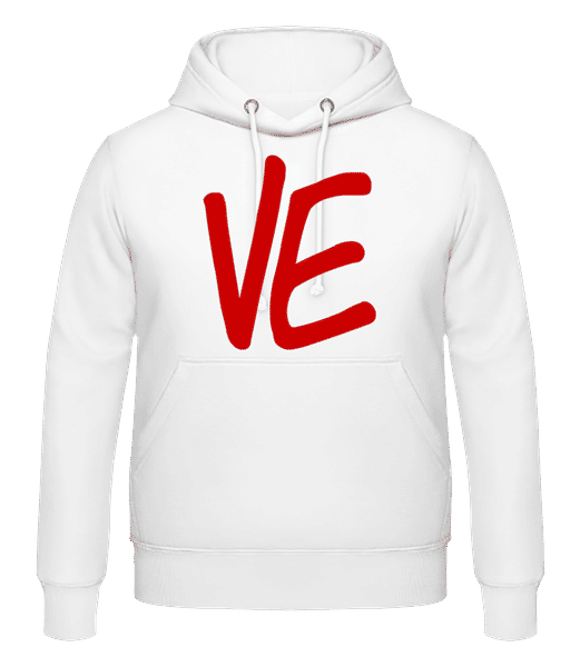 Vorschau: VE - Männer Hoodie - Weiß - Vorne