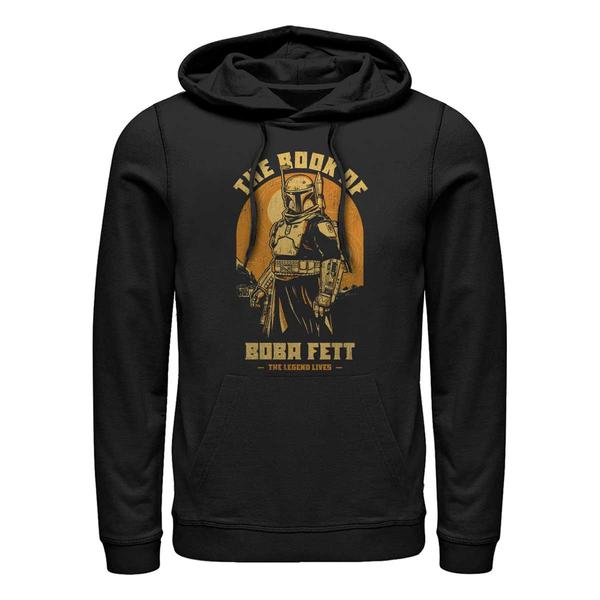 Aperçu: Star Wars - Book of Boba Fett - Boba Fett Living Legend - Unisex Sweat à capuche - Noir - Devant