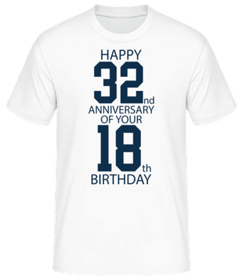 50. Birthay - Men's Basic T-Shirt - White - Front