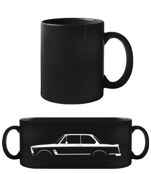Aperçu: 'BMW 2002 Turbo' Silhouette - Tasse Noire - Noir - Devant