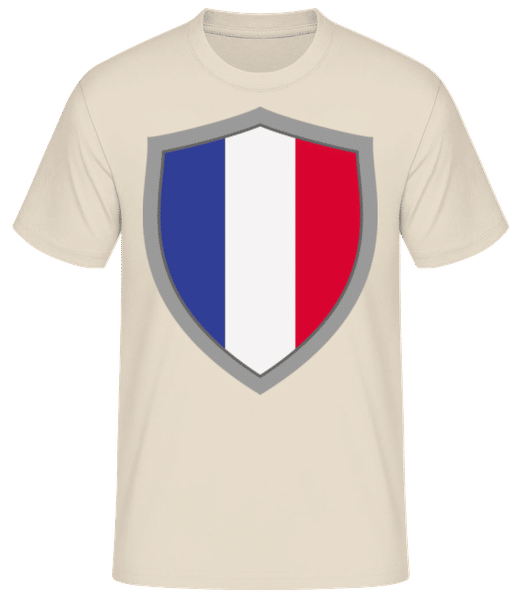 Preview: France - Men's B&C T-Shirt - Cream - Front