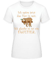 Das Tier In Mir Ist Ein Faultier · Frauen Basic T-Shirt