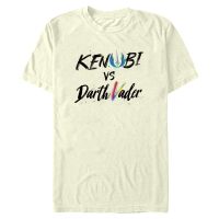 Star Wars - Obi-Wan Kenobi - Obi-Wan Kenobi & Darth Vader Kenobi Vader Lettering - Hombres Camiseta - Crema - delante