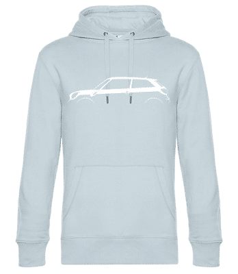 'Mini Cooper Paceman (R61)' Silhouette - Pánská standardní mikina s kapucí - Světle modrá - Napřed
