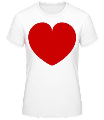 Heart 2 - Women's Basic T-Shirt - White - Front