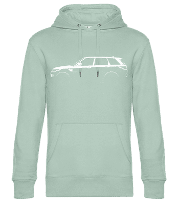 'Range Rover Sport (2013)' Silhouette - Sweat à capuche standard homme - Menthe verte - Devant