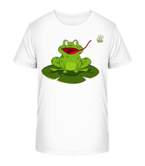 Frog Catches Insect · Detské bio tričko Stanley Stella 2.0
