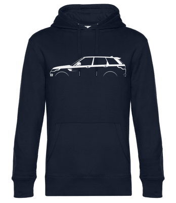 'Range Rover Sport (2013)' Silhouette - Pánska štandardná mikina s kapucňou - Namornícka modrá - Predné