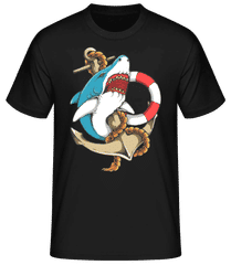 Shark and Anchor · Männer Basic T-Shirt