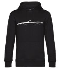 'Mercedes SL R230' Silhouette - Unisex Premium Hoodie - Black - Front