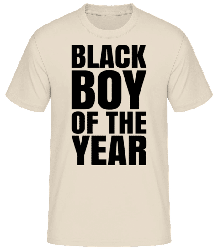 Aperçu: Black Boy Of The Year - T-shirt homme B&C - Crème - Devant