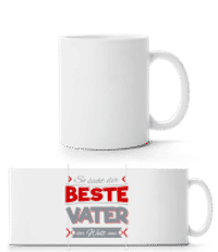 Der Beste Vater Der Welt - Panoramatasse - Weiß - Vorne