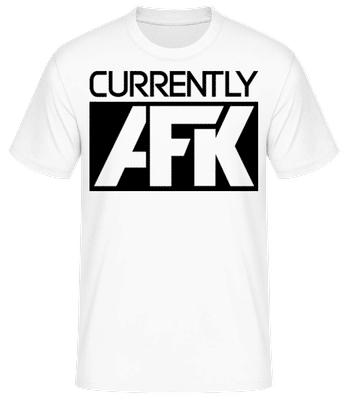 Currently AFK - T-shirt standard Homme - Blanc - Devant