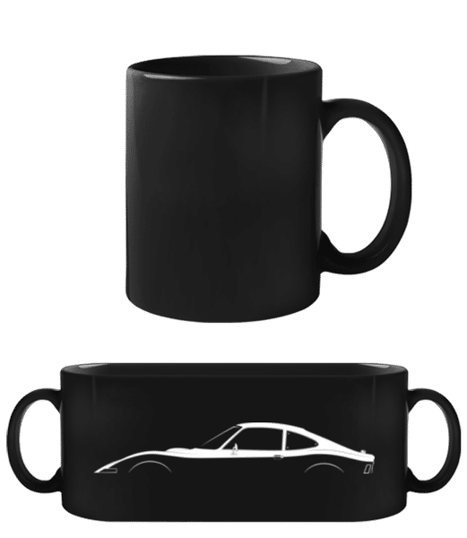 Aperçu: 'Opel GT' Silhouette - Tasse Noire - Noir - Devant