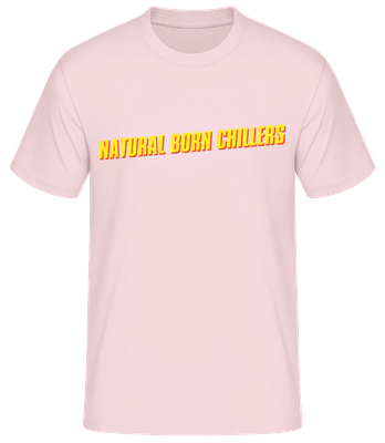 Natural Born Chillers - Männer Basic T-Shirt - Rosa - Vorne