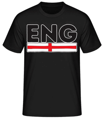 Football Angleterre - T-shirt standard Homme - Noir - Devant