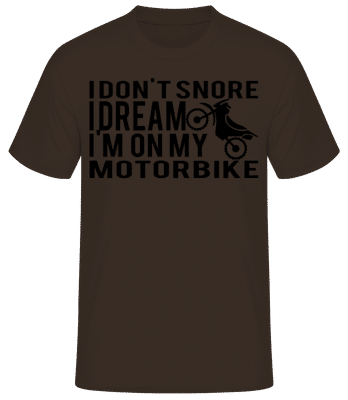 Dreaming Of My Motorbike - T-shirt standard Homme - Marron - Devant