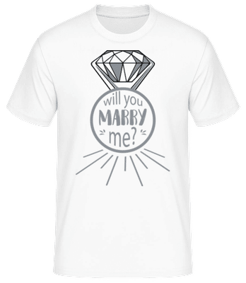 Will You Marry Me? - T-shirt standard Homme - Blanc - Devant