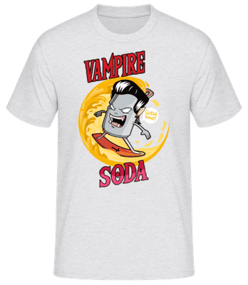 Vampire Soda - Männer Basic T-Shirt - Grau meliert - Vorne