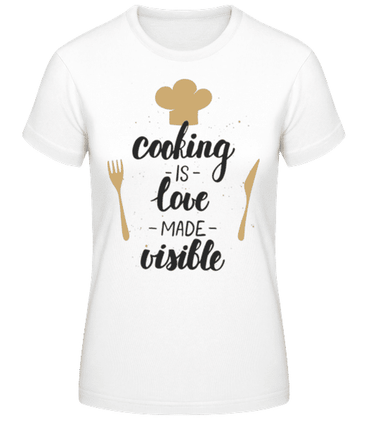 Aperçu: Cooking Is Love Made Visible - T-shirt standard Femme - Blanc - Devant