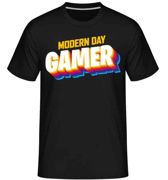 Aperçu: Modern Day Gamer -  T-Shirt Shirtinator homme - Noir - Devant