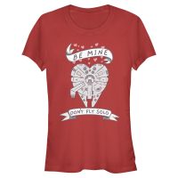 Star Wars - Millennium Falcon Be Mine Falcon - Valentinstag - Frauen T-Shirt - Rot - Vorne
