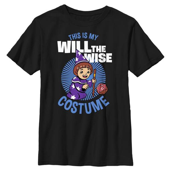 Preview: Netflix - Stranger Things - Will Costume - Halloween - Kids T-Shirt - Black - Front