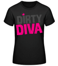 Dirty Diva - T-shirt standard Femme - Noir - Devant