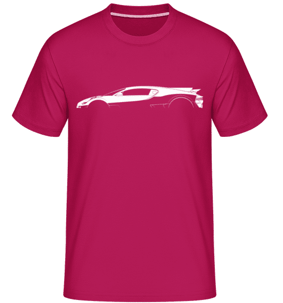 Aperçu: 'Bugatti Divo' Silhouette - T-Shirt Shirtinator homme - Magenta - Devant