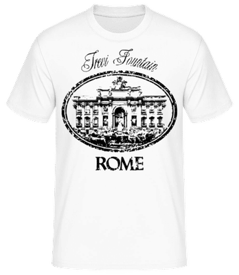 Rome Italy 2 - Männer Basic T-Shirt - Weiß - Vorne