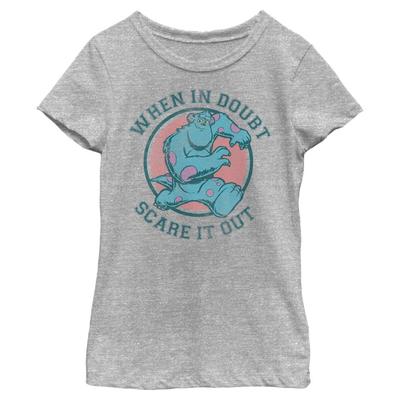 Pixar - Monsters - Sulley Scare It Out - Kids T-Shirt - Heather grey - Front