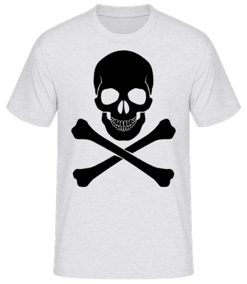 Skull And Bones - Men's Basic T-Shirt - Heather grey - Front