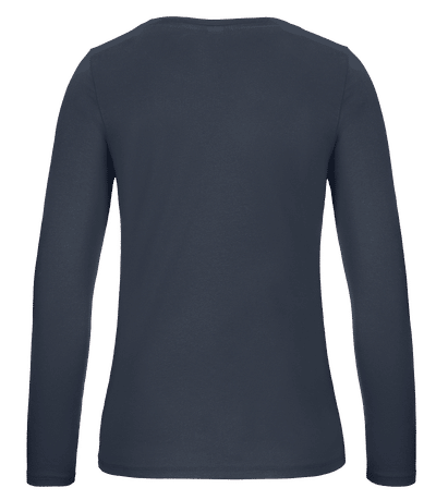 T-shirt manches longues femme B&C - Bleu marine - Derrière