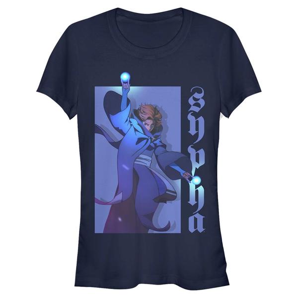 Aperçu: Netflix - Castlevania - Sypha Hero - Femme T-shirt - Bleu marine - Devant