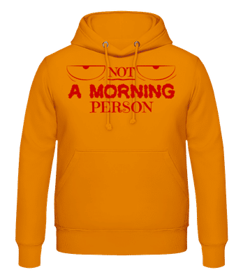 Not A Morning Person 1 - Men's Hoodie - Orange - Front