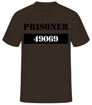 Prisoner - Camiseta básica para hombre - Marrón - delante