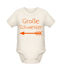 Große Schwester · Baby Bio Strampler