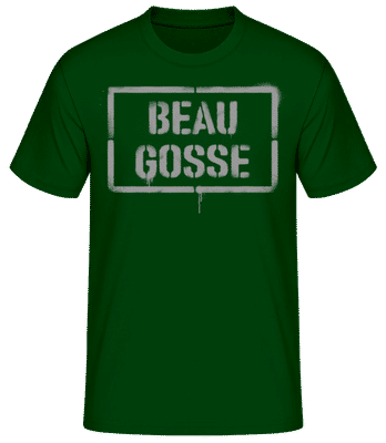 Beau Gosse Argot Français Joli - T-shirt standard Homme - Vert bouteille - Devant