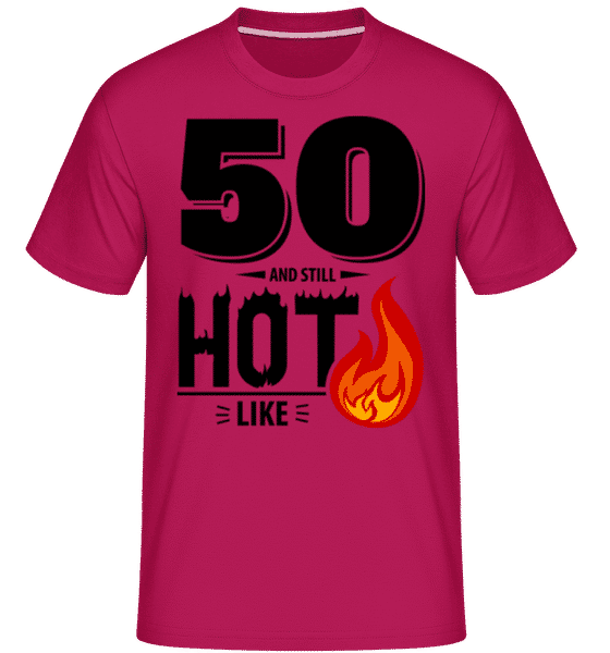 Preview: 50 And Still Hot -  Shirtinator Men's T-Shirt - Magenta - Front