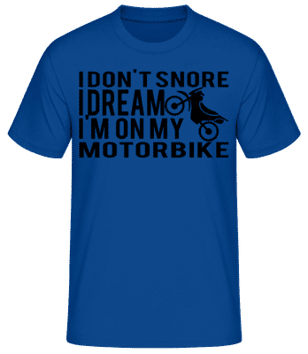Dreaming Of My Motorbike - T-shirt standard Homme - Bleu royal - Devant