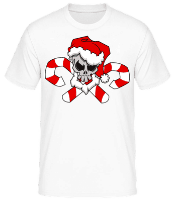 Crâne De Noël - T-shirt standard Homme - Blanc - Devant