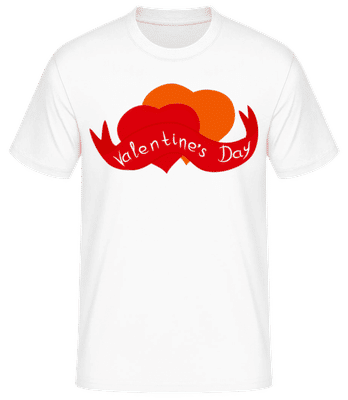 Valentine's Day Logo - Pánske basic tričko - Biela - Predné