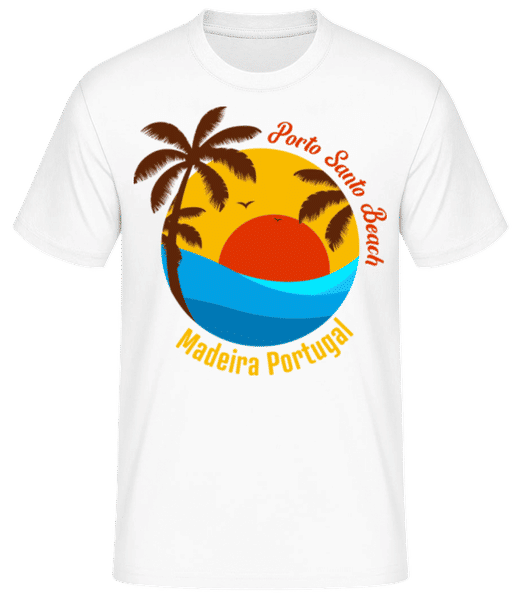 Aperçu: Madeira Portugal - T-shirt standard Homme - Blanc - Devant