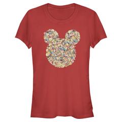 Disney - Mickey Mouse - Mickey Floral Head - Femme T-shirt